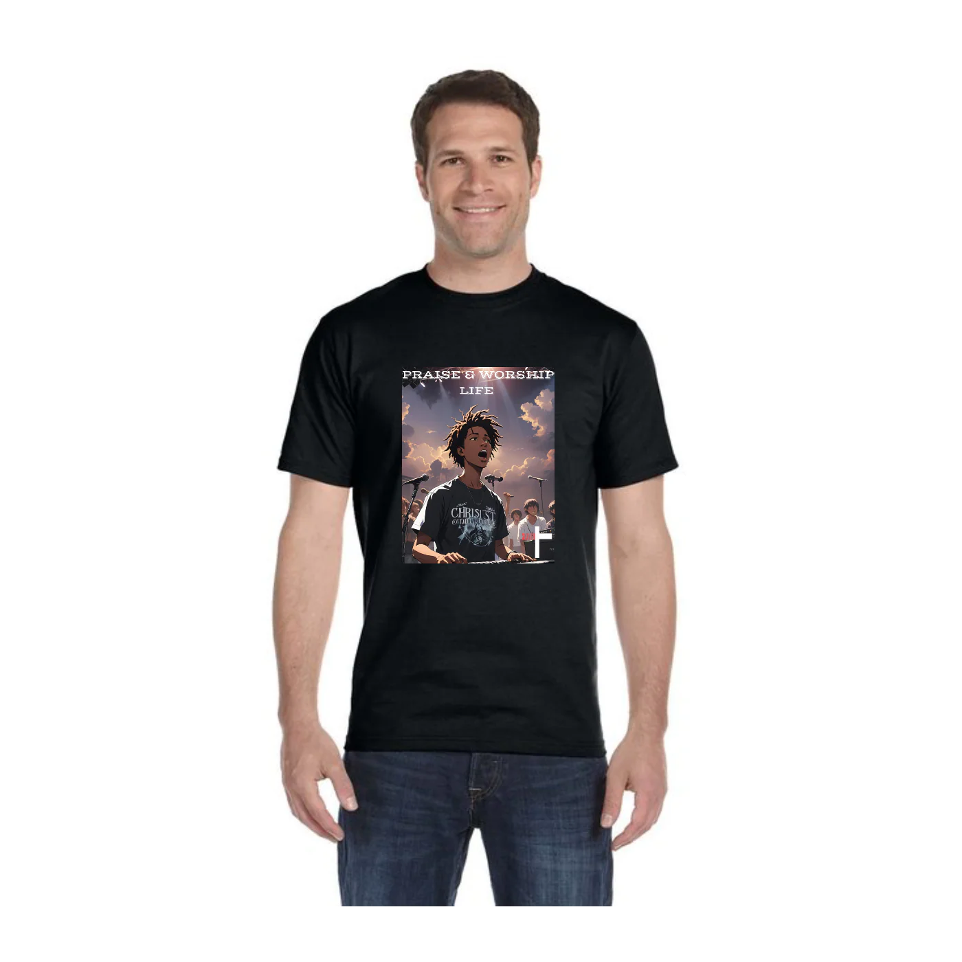 Custom Adult T-Shirt Printed by DTFOrder