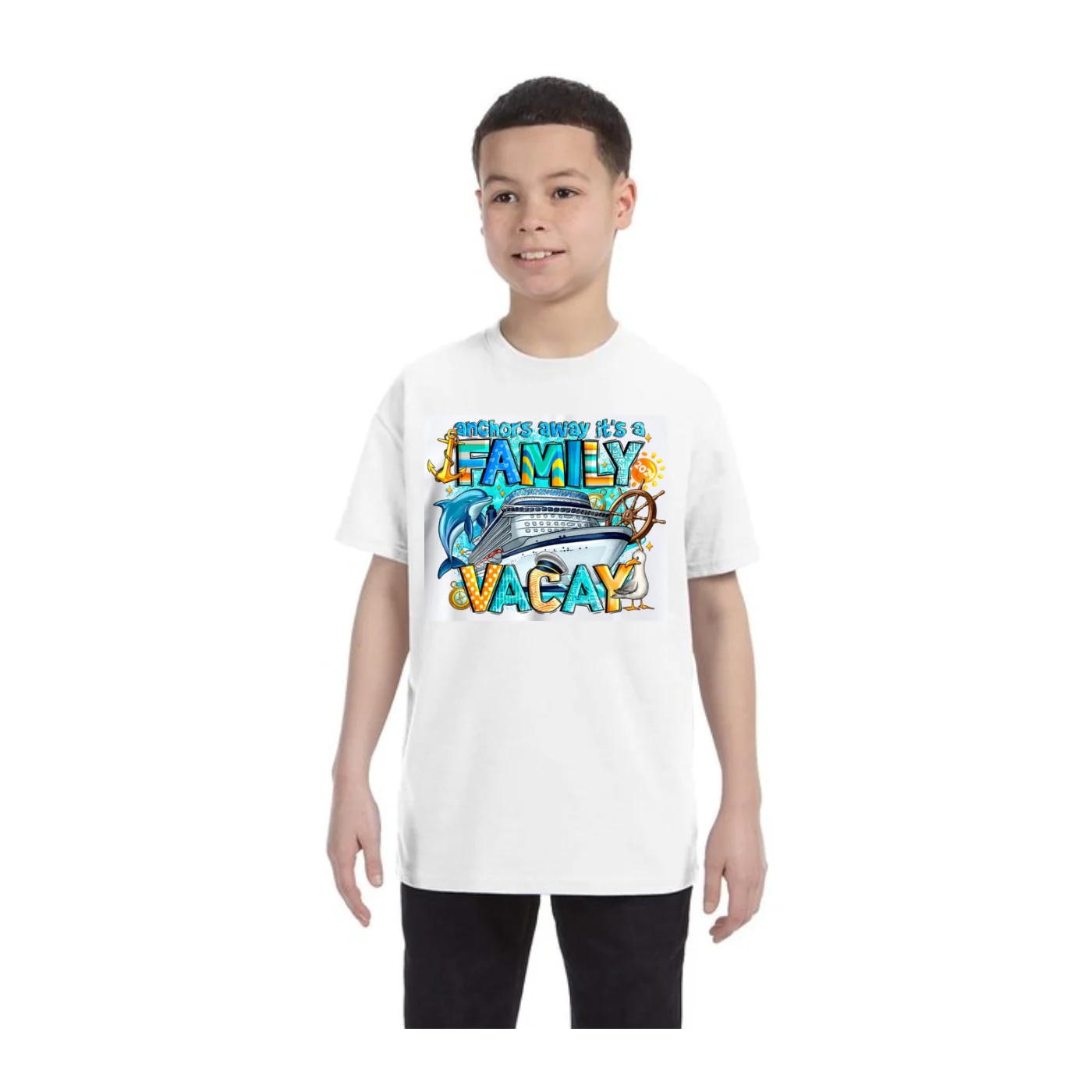 Custom Youth T-Shirt Printed by DTFOrder