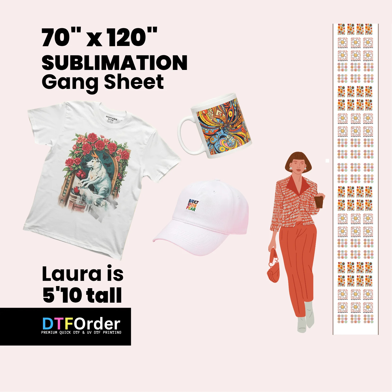 Gang Sheet Builder 70inch (Sublimation) - Image 2