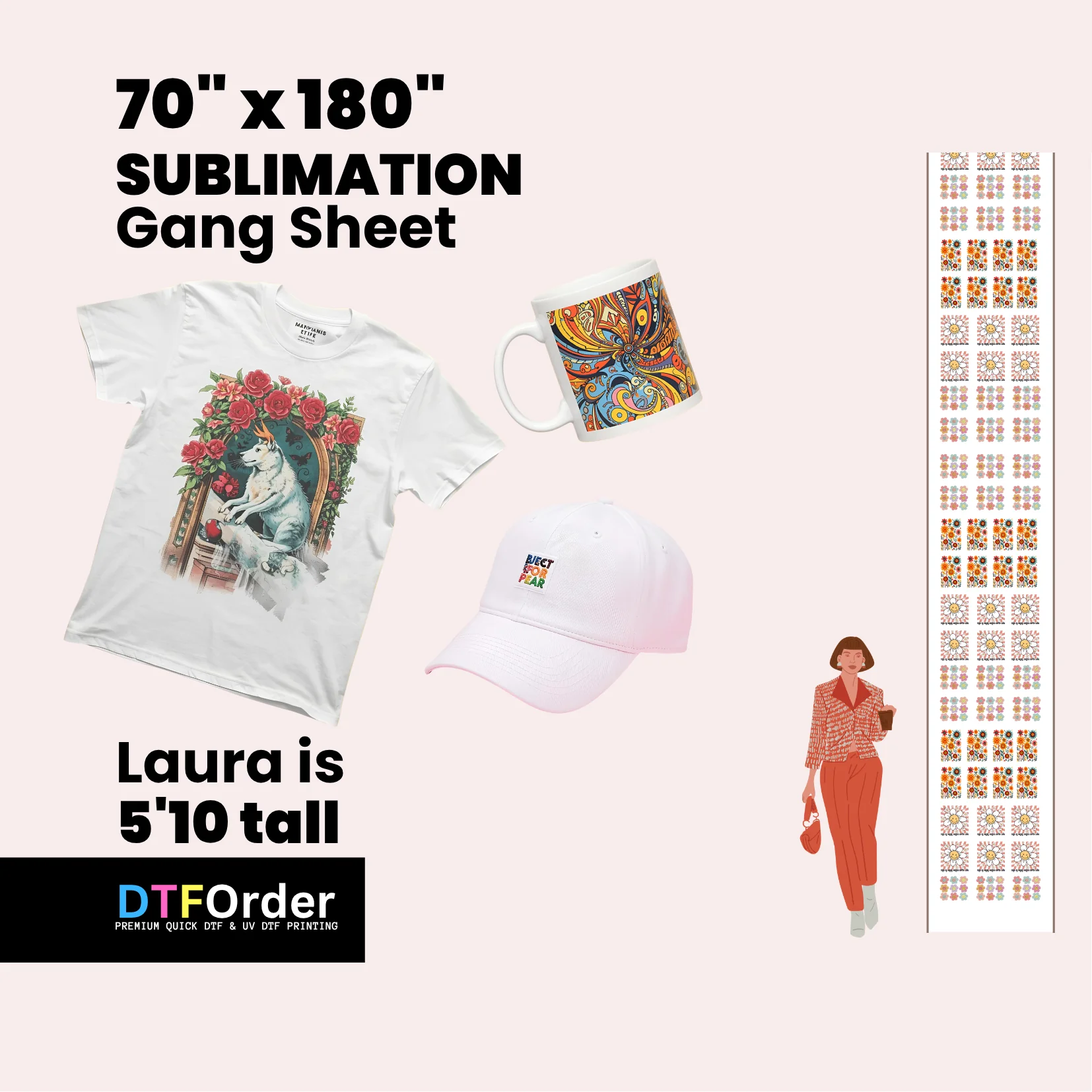 Gang Sheet Builder 70inch (Sublimation) - Image 3